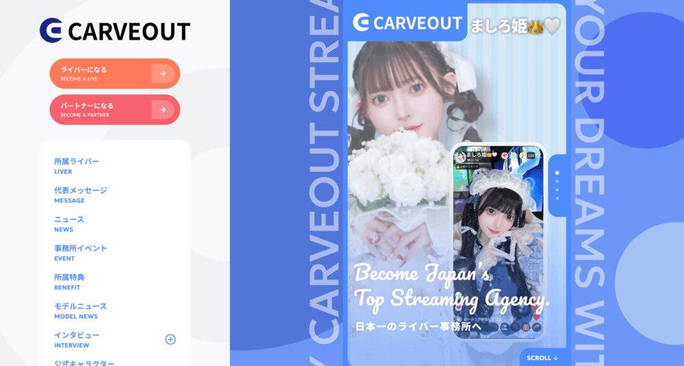 カーブアウト公式HPのイメージ画像